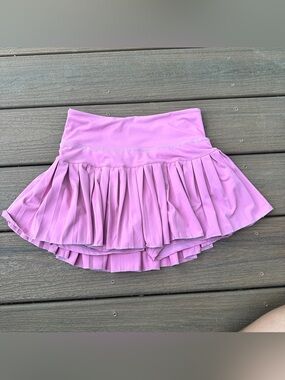 Gold Hinge Pleated Skirt
